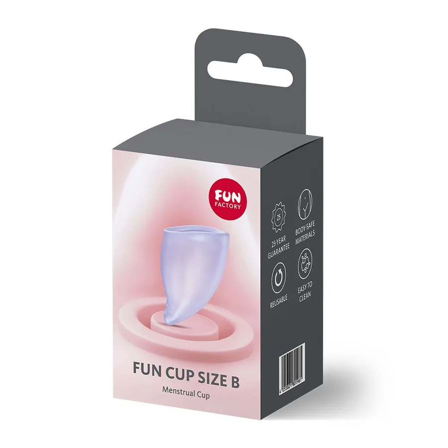 Менструальная чаша Fun Factory FUN CUP SIZE B Purple, многоразовая, диаметр 4,3 см, объем 30 мл