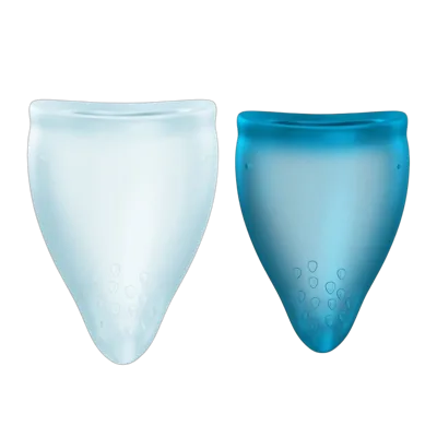 Набір менструальних чаш Fun Factory FUN CUP EXPLORE KIT, 2 шт, Multicolored Turquoise, об’єми 20 та 30 мл