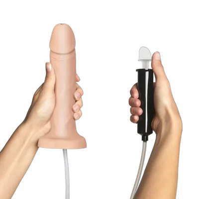 Фалоімітатор, що кінчає Strap-On-Me Squirting Cum Dildo Realistic Flash, діам. 3,9 см, силікон