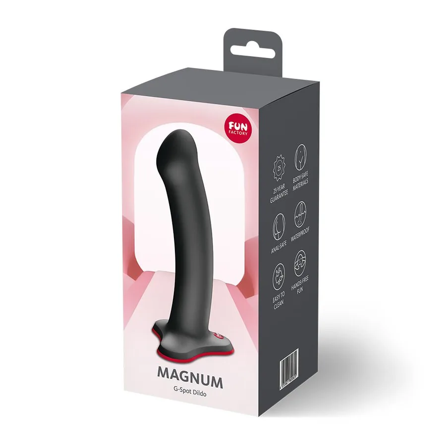 Фалоімітатор Fun Factory MAGNUM Black, дуже гнучкий, довжина 18,3 см, діаметр 3,7 см