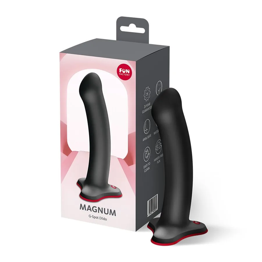 Фалоімітатор Fun Factory MAGNUM Black, дуже гнучкий, довжина 18,3 см, діаметр 3,7 см
