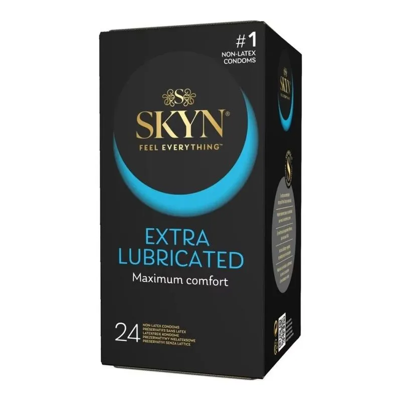 Безлатексные премиум-презервативы SKYN Extra Lubricated 24 шт, на 40 % больше смазки