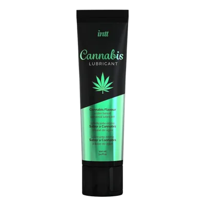 Лубрикант на водній основі Intt Cannabis (100 мл) з олією насіння конопель, не розтікається