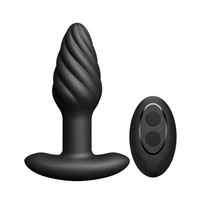 Анальна пробка з вібрацією та перлинним масажем Dorcel Spin Plug, макс. діам. 3,8 см, пульт ДК
