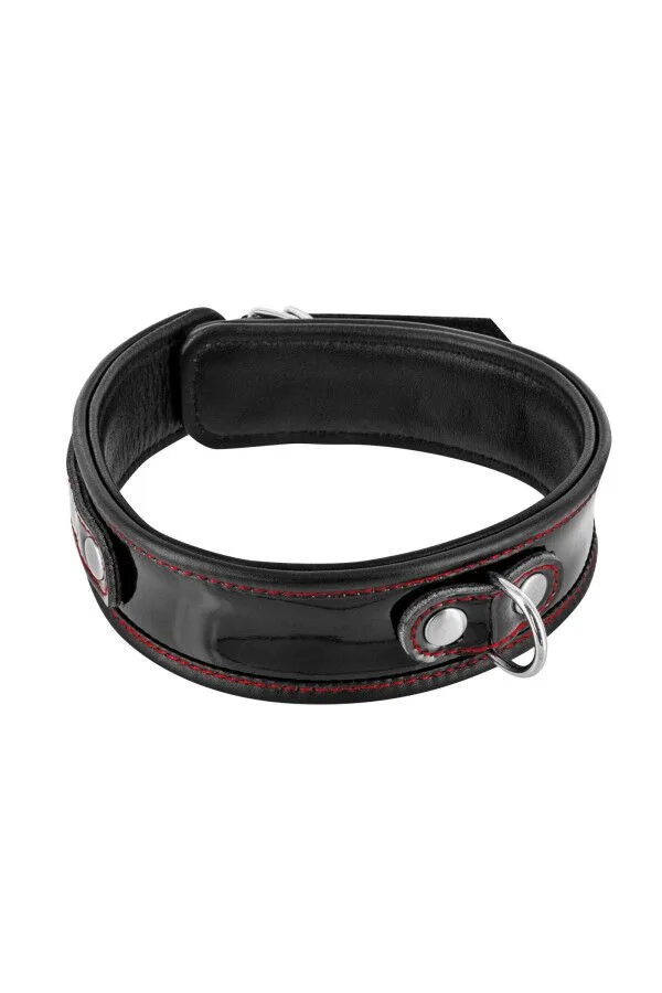 Ошейник из натуральной кожи Fetish Tentation Premium Patent leathe chocker