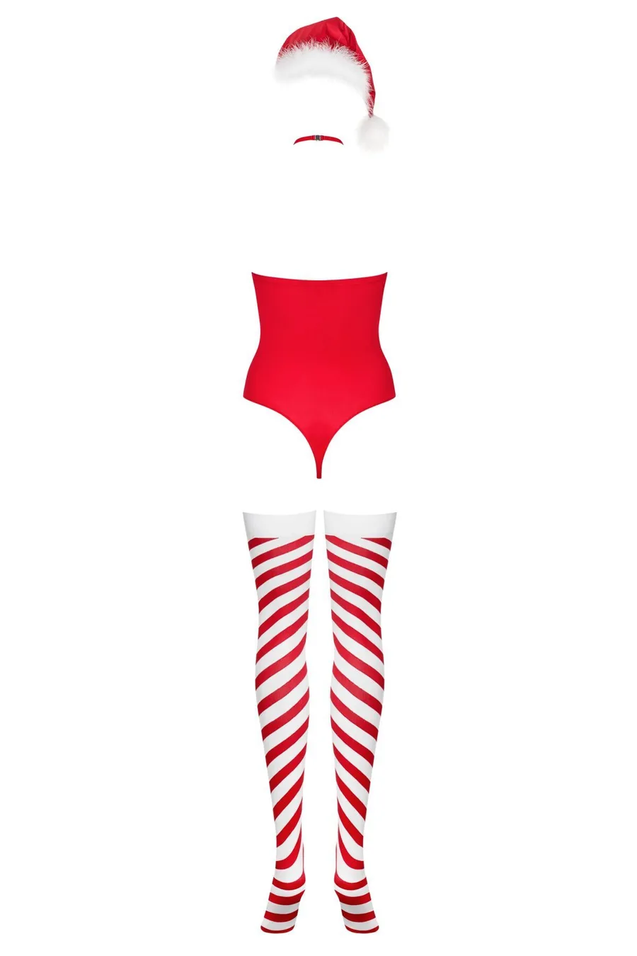Боді Obsessive Kissmas teddy red L/XL (м'ята упаковка!!!)