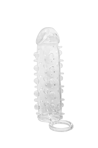 Насадка на член Dorcel Mr. Orgasm з кільцем для мошонки, ультрастимулювальний рельєф
