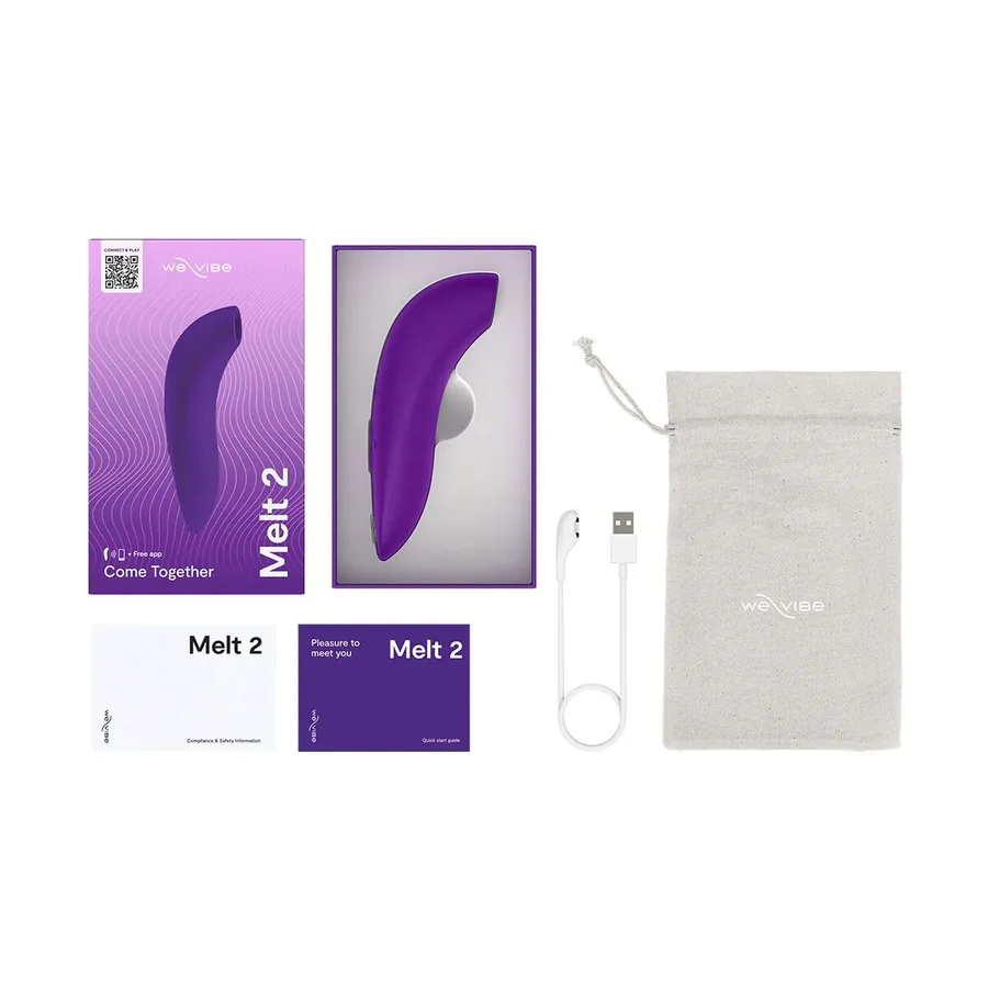 Вакуумный смарт-стимулятор для пар We-Vibe Melt 2 Purple