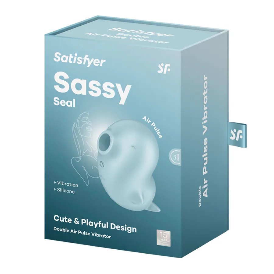 Вакуумный клиторальный стимулятор с вибрацией Satisfyer Sassy Seal, 2 независимых мотора