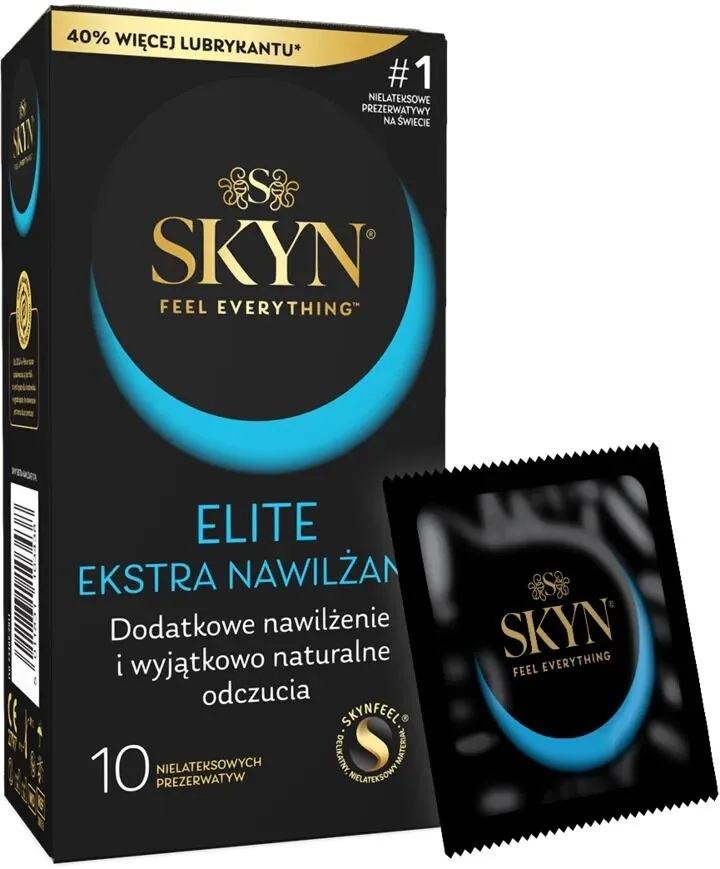 Безлатексные премиум-презервативы SKYN Elite Extra Lubricated 10 шт