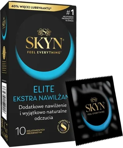 Безлатексні преміум-презервативи SKYN Elite Extra Lubricated 10 шт