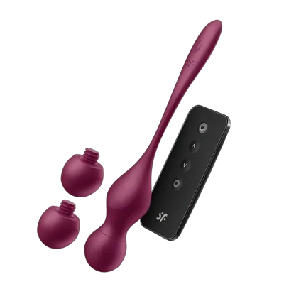 Смарт-вагинальные шарики с вибрацией Satisfyer Love Birds Vary Connect App, изменяемая масса, пульт
