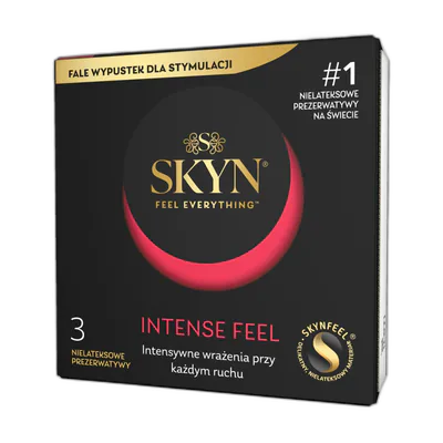 Безлатексні преміум-презервативи SKYN Intense Feel 3 шт