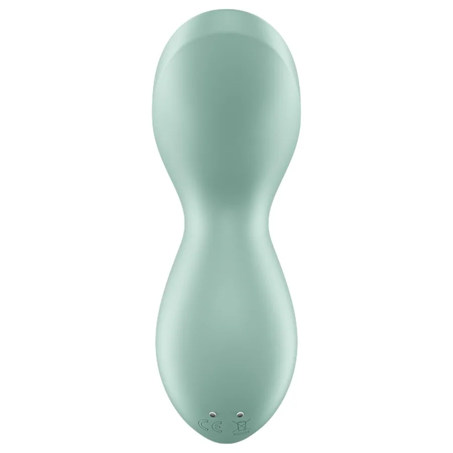Вібратор для клітора з перлинною стимуляцією Satisfyer Exciterrr Mint, 2 незалежні мотори