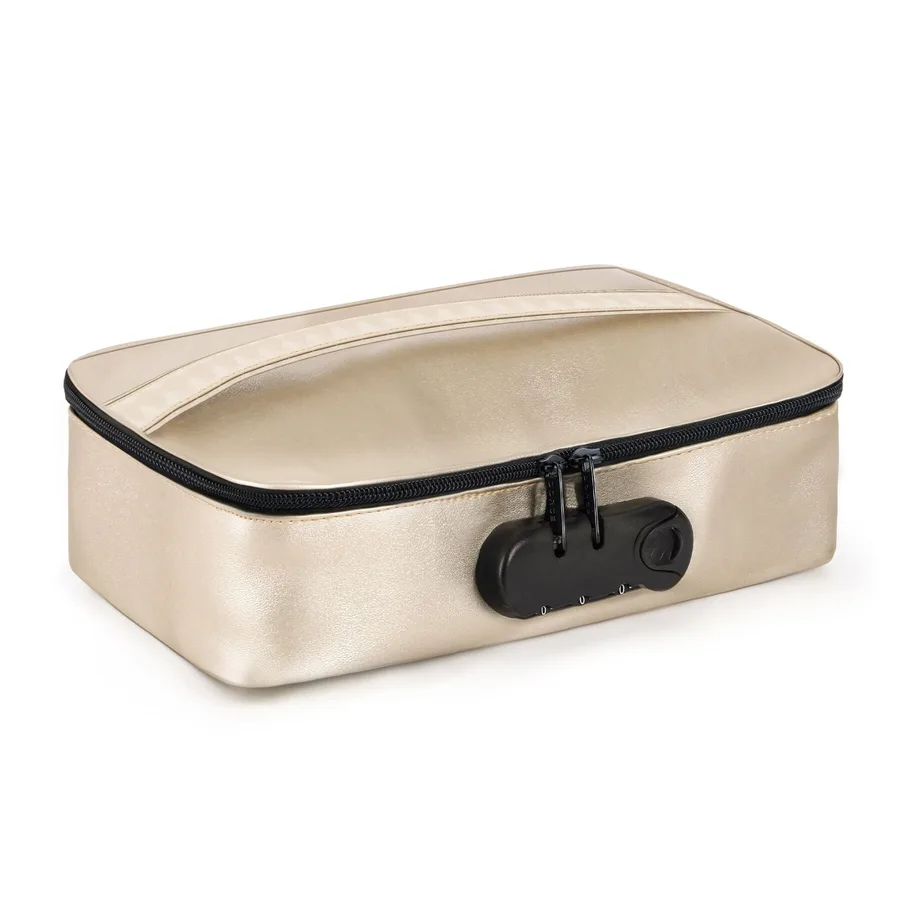 Кейс для іграшок Dorcel DISCREET BOX LUXURY GOLD, кодовий замок, 27×16×7,62 см