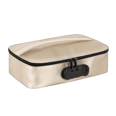 Кейс для іграшок Dorcel DISCREET BOX LUXURY GOLD, кодовий замок, 27×16×7,62 см