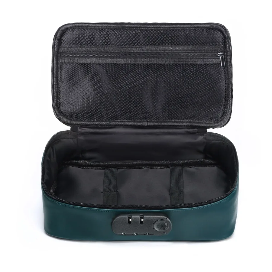 Кейс для іграшок Dorcel DISCREET BOX LUXURY GREEN, кодовий замок, 27×16×7,62 см