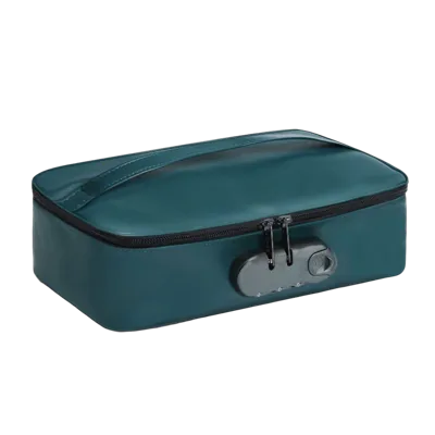 Кейс для іграшок Dorcel DISCREET BOX LUXURY GREEN, кодовий замок, 27×16×7,62 см