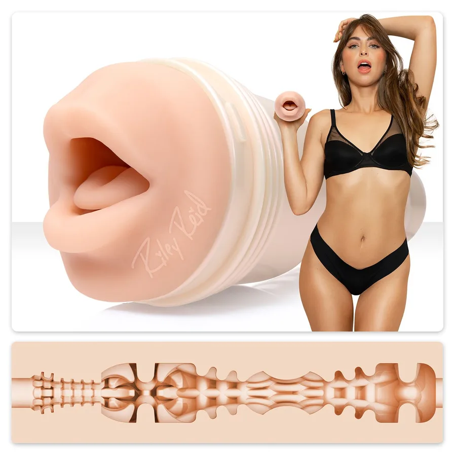 Мастурбатор Fleshlight Girls: Riley Reid - Insomnia, со слепка ротика, очень нежный