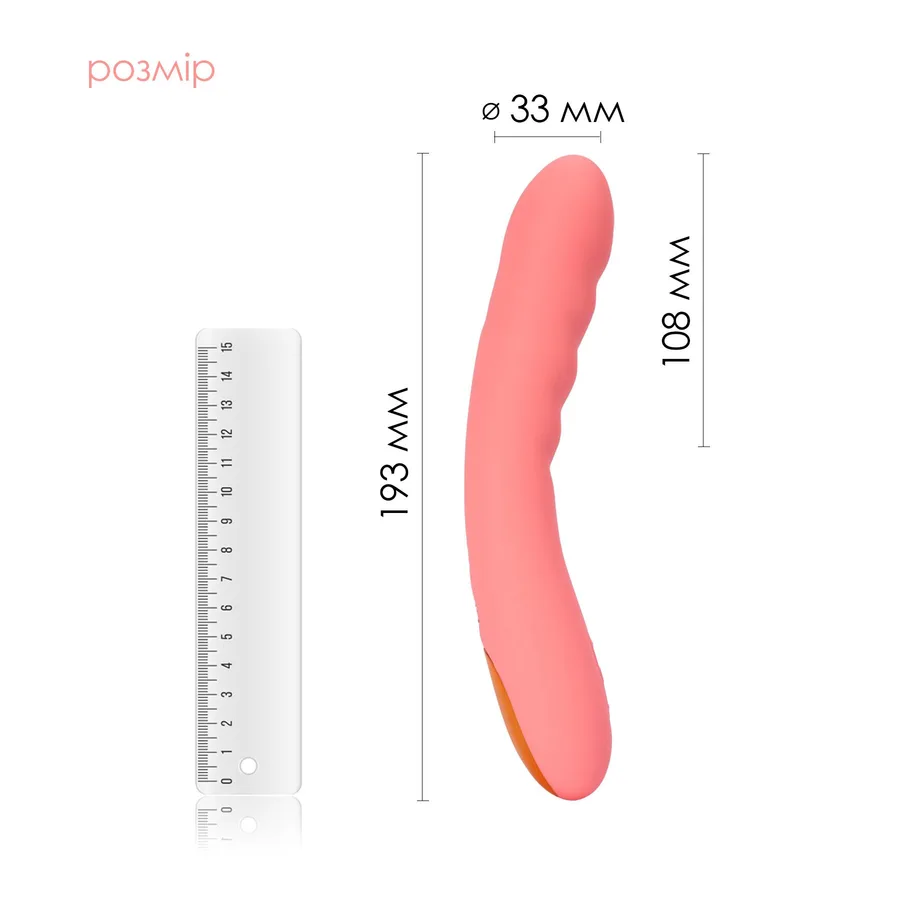 Смарт-вибратор с пульсацией Svakom Ava Neo Peach Pink, 15 режимов работы, водонепроницаемый