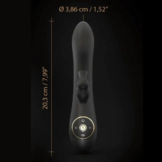 Вакуумний вібратор-кролик Dorcel DIVINE RABBIT з вібрацією, 10 режимів вібрації: 3 режими вакууму