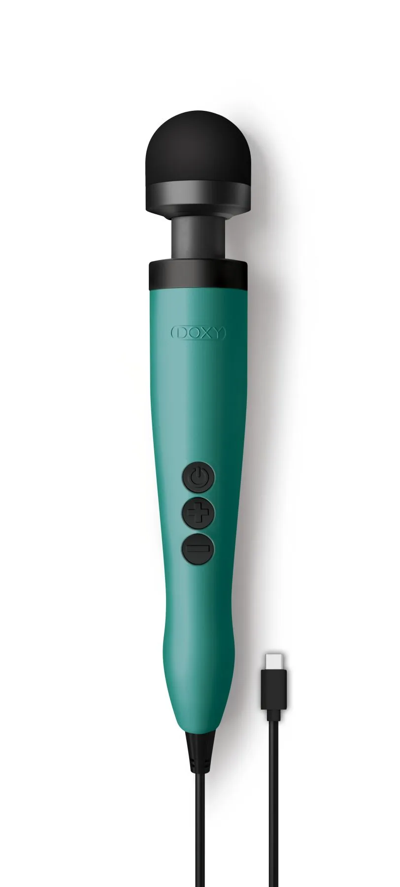 Вібромасажер DOXY3 USB-C Massager TURQUOISE, кабель USB-C, регульована інтенсивність, компактний