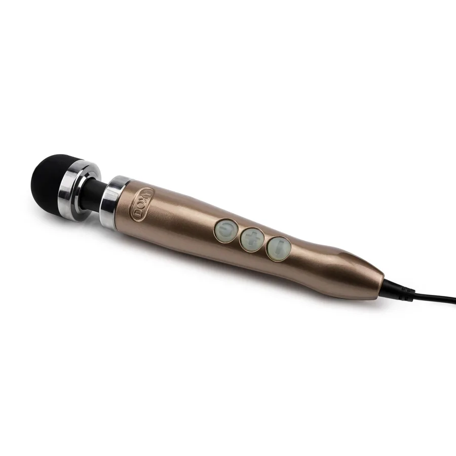 Вибромассажер DOXY Die Cast 3 Rose Gold, очень мощный, питание 220В, металлический корпус