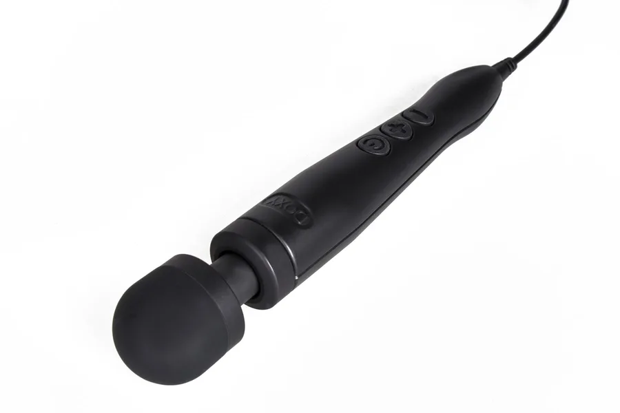 Вибромассажер DOXY Die Cast 3 Matt Black, очень мощный, питание 220В, металлический корпус