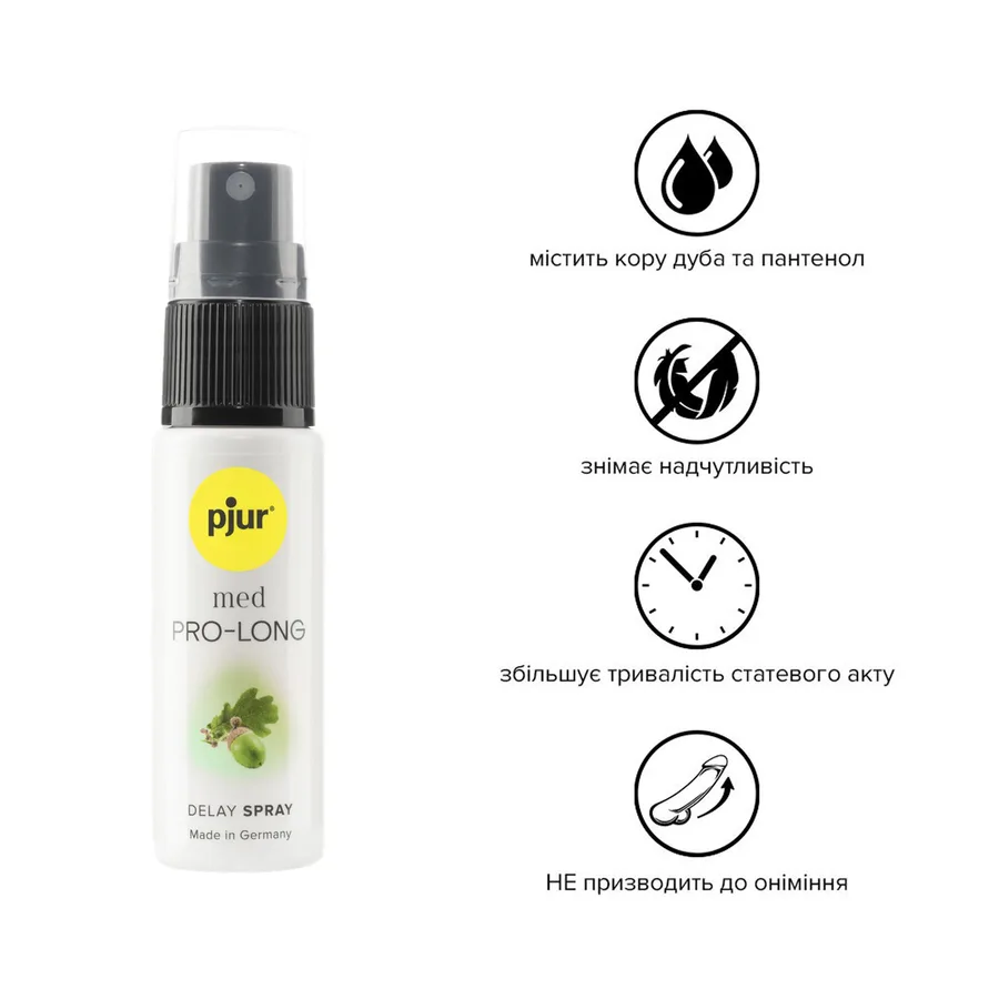 Спрей-пролонгатор pjur med Pro-long Spray 20 мл, с экстрактом дубовой коры и пантенолом