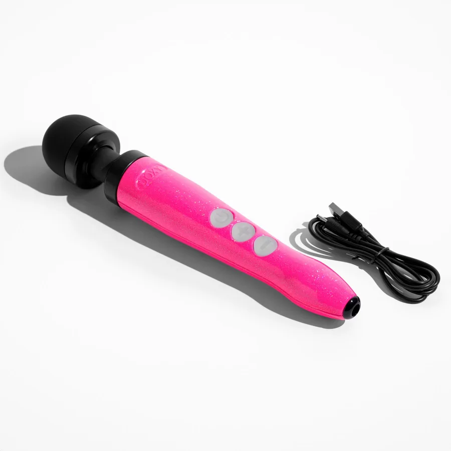 Вибромассажер DOXY Die Cast 3R Hot Pink, очень мощный, перезаряжаемый, металлический корпус