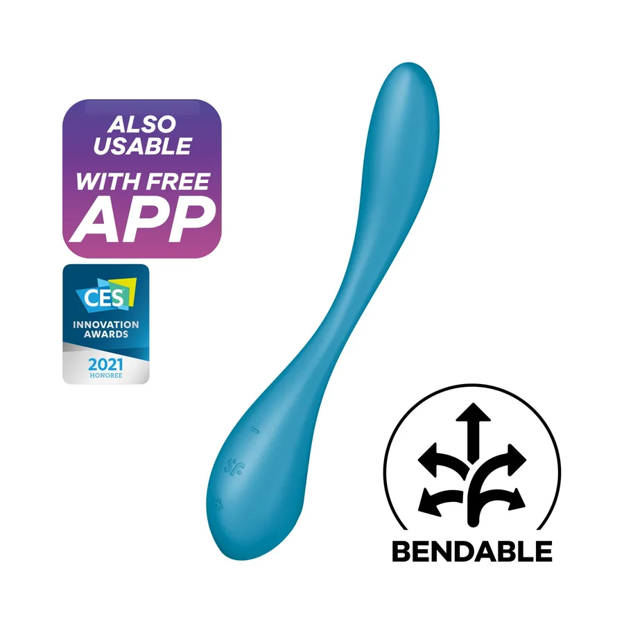 Универсальный смарт-вибратор Satisfyer G-Spot Flex 5+ Petrol