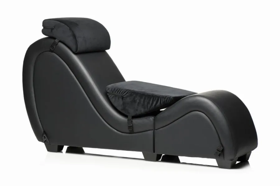 Секс-крісло з подушками Master Series Kinky Sex Lounge with Cushions - Black