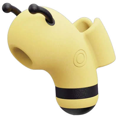 Вакуумний стимулятор із мікрострумами KISSTOY Beebe Yellow, на палець