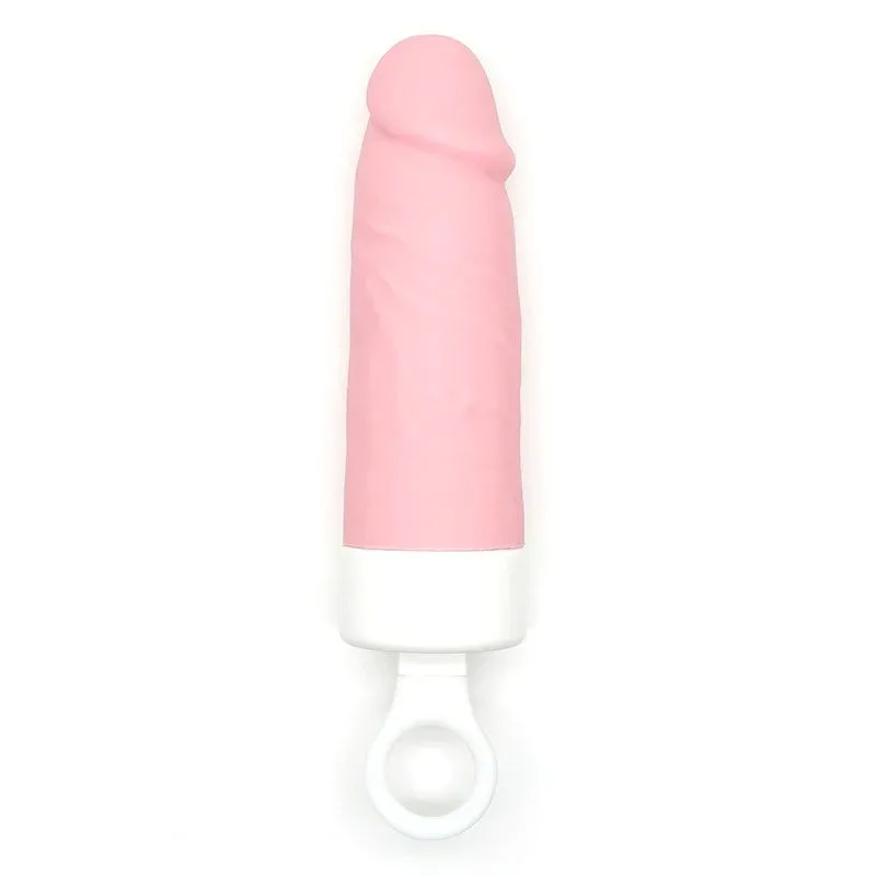 Вібратор CuteVibe Teddy Brown (Pink Dildo), реалістичний вібратор під виглядом морозива