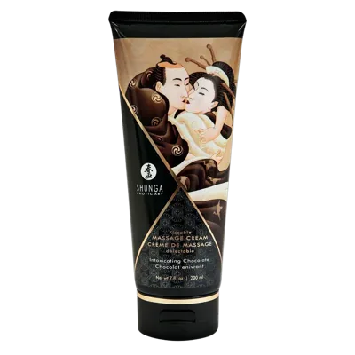 Съедобный массажный крем Shunga Kissable Massage Cream - Intoxicating Chocolate (200 мл)