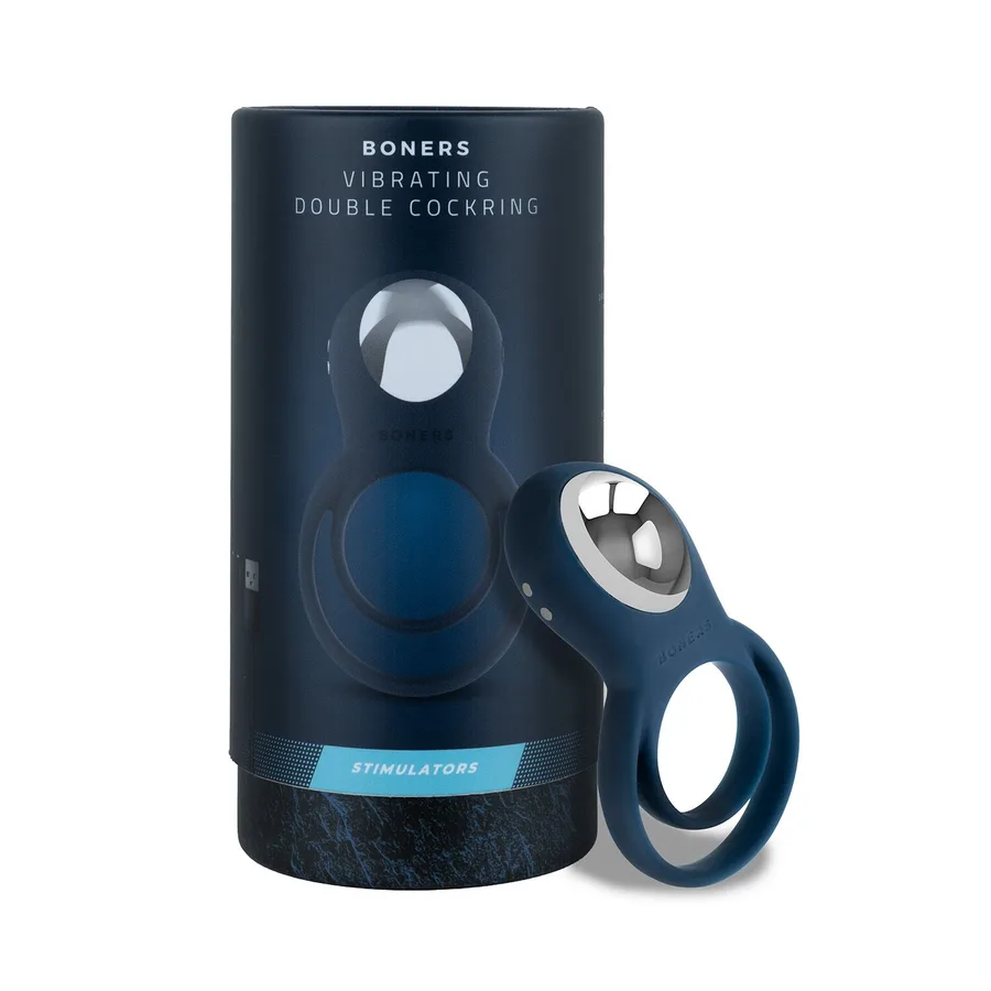 Ерекційне кільце Boners Vibrating Double Cock Ring