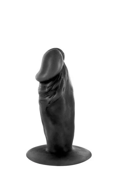 Фалоімітатор Real Body — Real Tim Black, TPE, діаметр 3,4 см