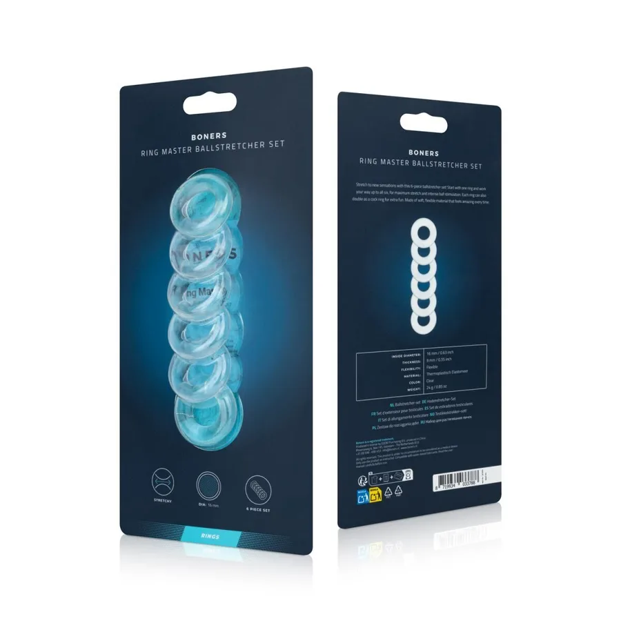 Набір кілець для яєчок Boners Ring Master Ballstretcher Set
