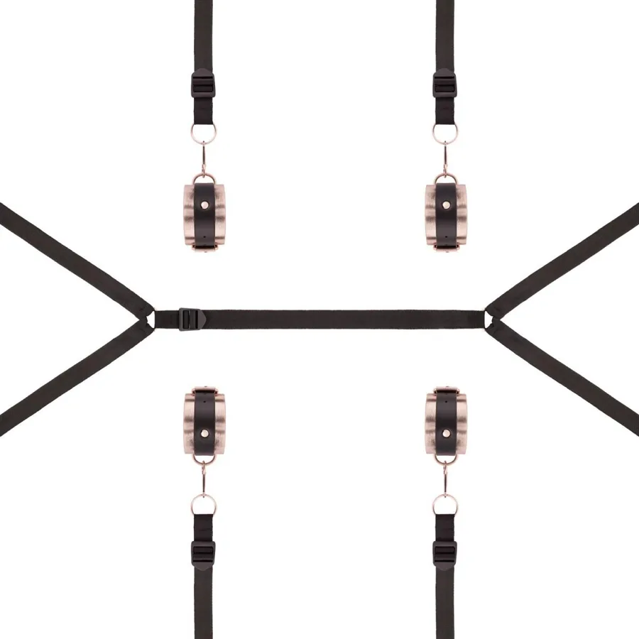 Фіксатор рук і ніг для ліжка Rosy Gold - Under-Mattress Restraint Set