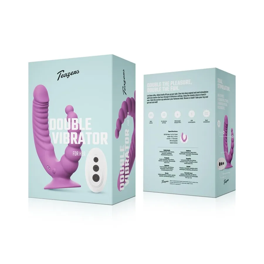 Подвійний вібратор Teazers Double Vibrator
