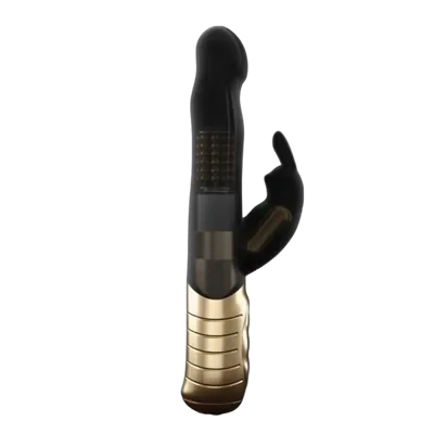Вібратор-кролик Dorcel Baby Rabbit Gold 2.0 з перлинним масажем і головкою, що обертається 