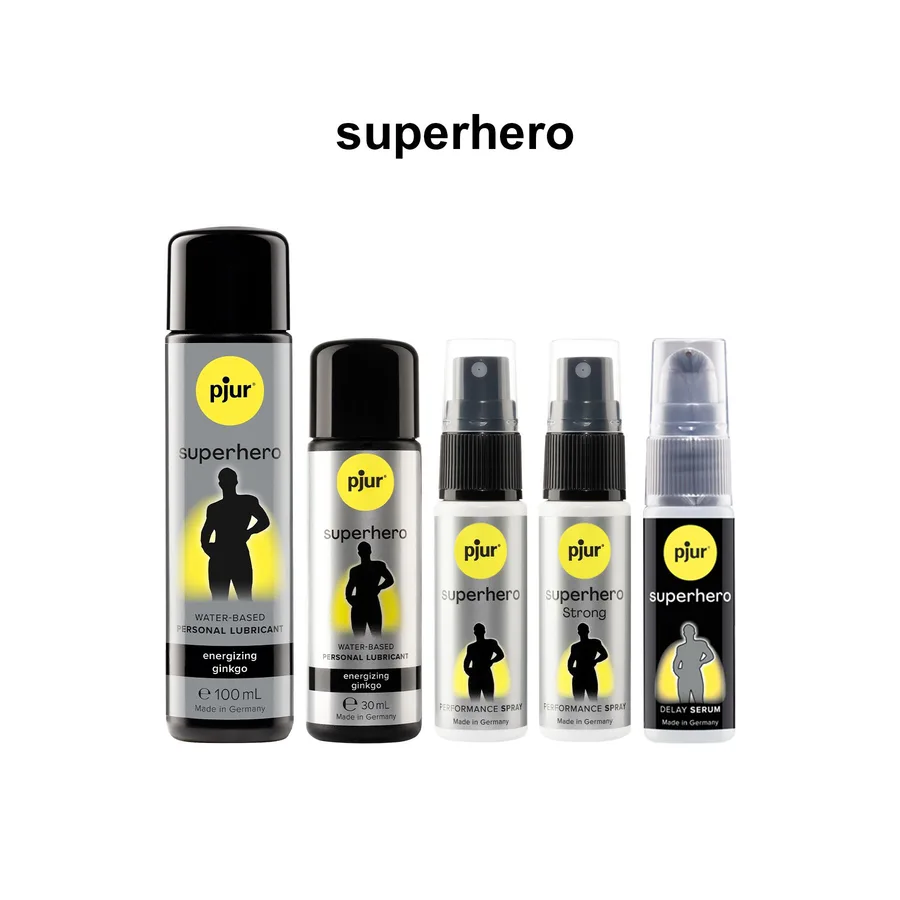Стимулювальний лубрикант на водній основі pjur Superhero Energizing glide 30 мл, з екстрактом гінкго білоба