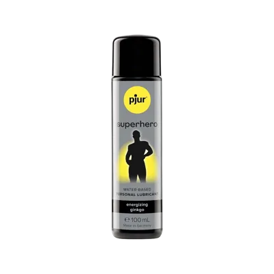 Стимулювальний лубрикант на водній основі pjur Superhero Energizing glide 100 мл, з екстрактом гінкго білоба