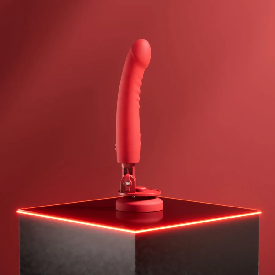 Смарт-мини секс-машина Lovense Mission 2 Vibrating suction cup dildo, 6500 вибраций/мин, Touch Sense