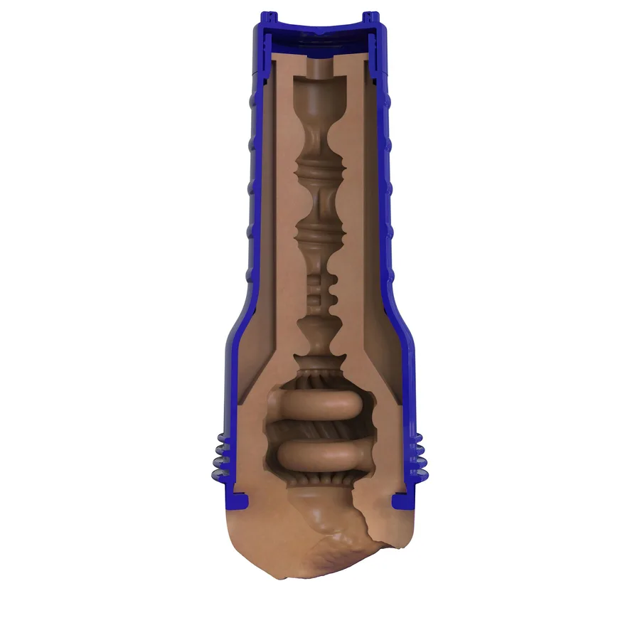 Мастурбатор-вагіна Fleshlight Boost Bang Medium Dark Flesh, плаваючі кільця Turbo Tech