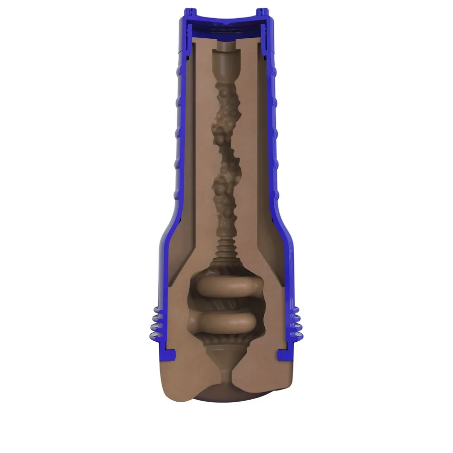 Мастурбатор-попка Fleshlight Boost Blast Female Medium Dark Flesh, плаваючі кільця Turbo Tech