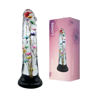 Дилдо Loviss Helichrysum Dildo, настоящие цветки бессмертника внутри