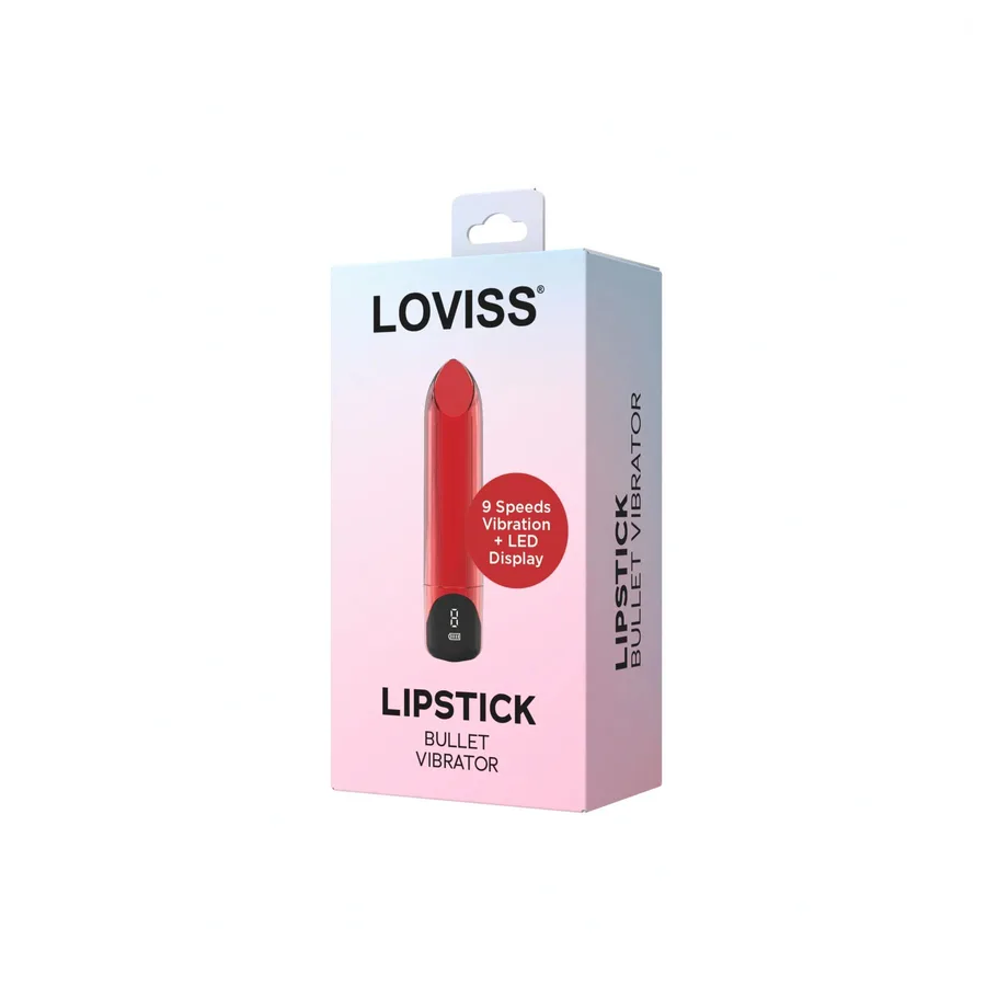 Віброкуля-помада Loviss Lipstick Bullet Vibrator, 9 режимів, перезаряджувана