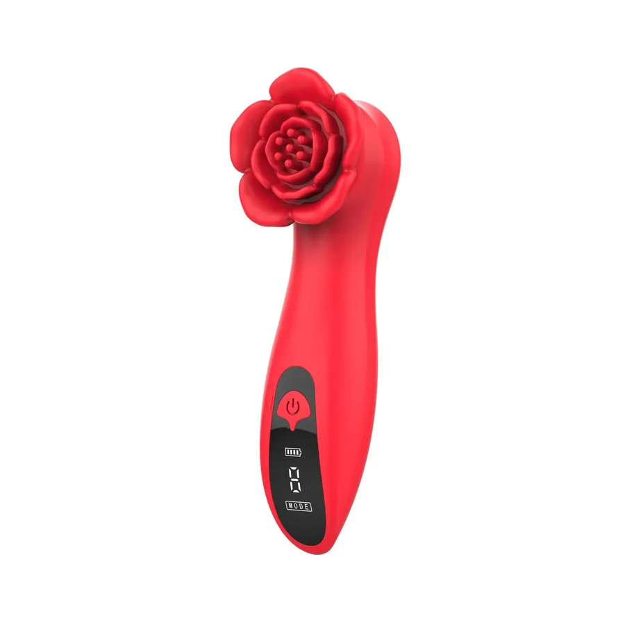 Розкішний вібратор для клітора Loviss Tona Rose Vibrator, у вигляді троянди, 9 режимів
