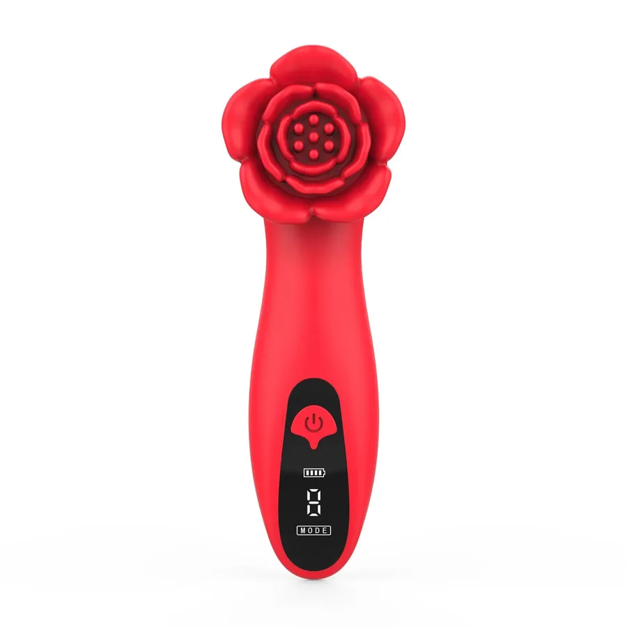 Розкішний вібратор для клітора Loviss Tona Rose Vibrator, у вигляді троянди, 9 режимів